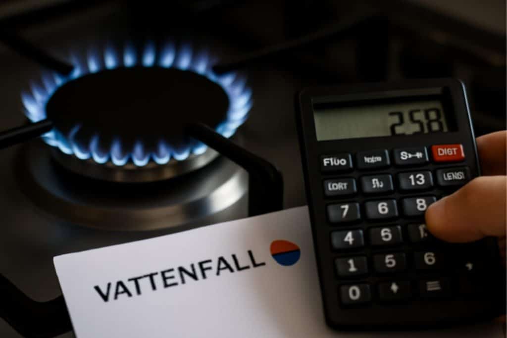 Wat kost een kuub gas bij Vattenfall?
