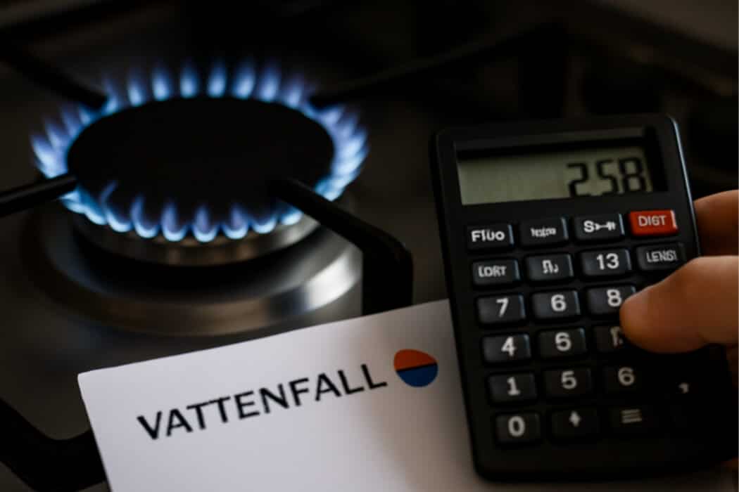 Wat kost een kuub gas bij Vattenfall?